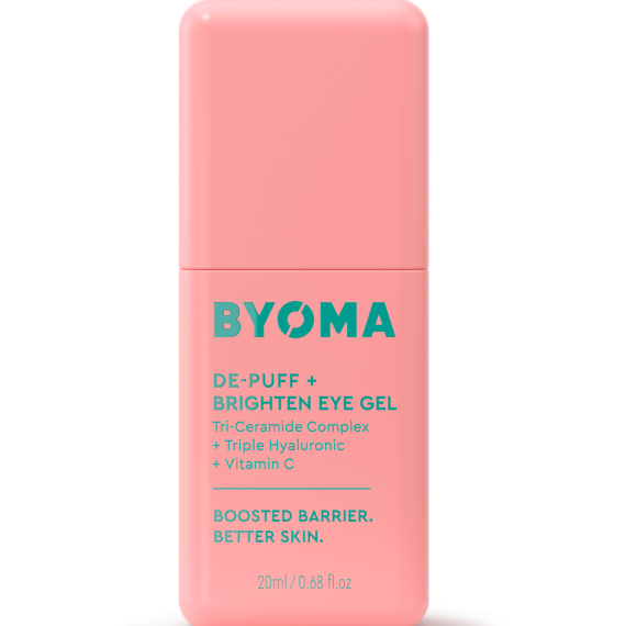 BYOMA De-Puff + Brighten Eye Gel, Under-Eye Dark Circle & Puffiness Treatment, 20ml